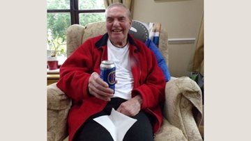 Fathers day at Harefield care home